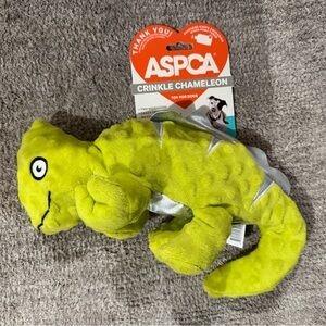 NEW ASPCA Crinkle Chameleon -  Squeaky Dog Toy 12”